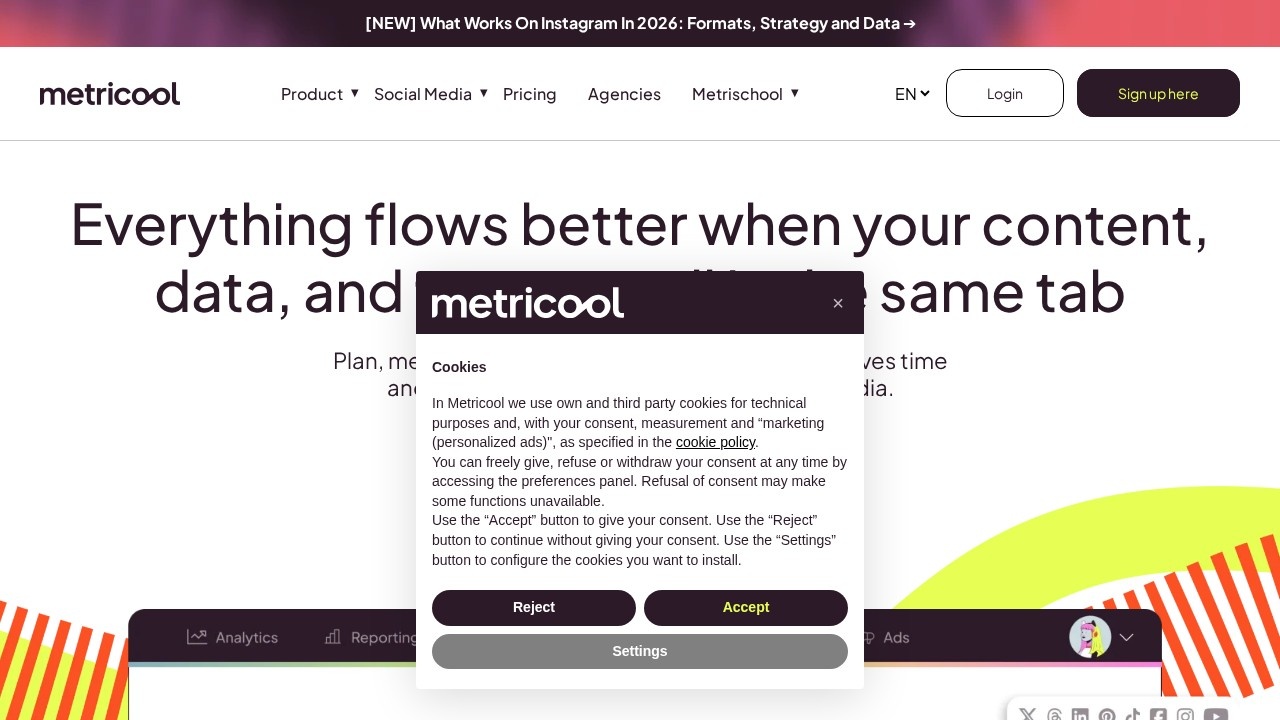 Metricool screenshot 1