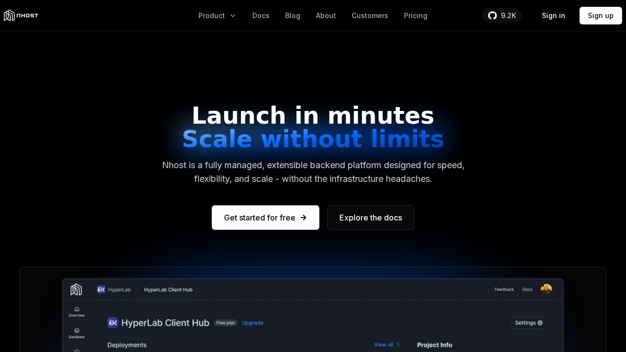 Nhost screenshot 1