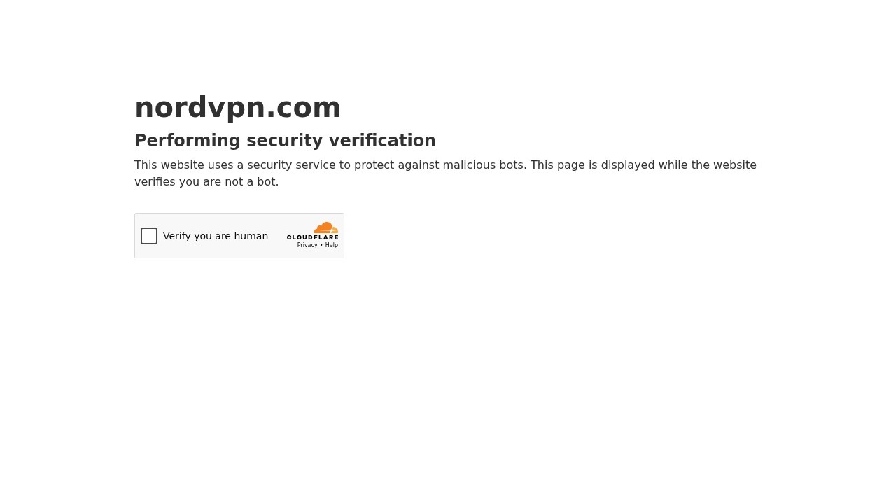 NordVPN screenshot 1
