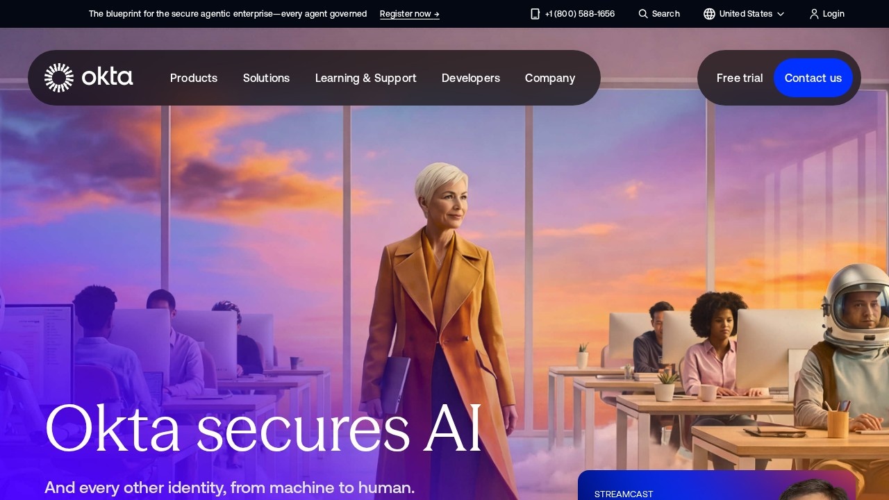 Okta screenshot 1