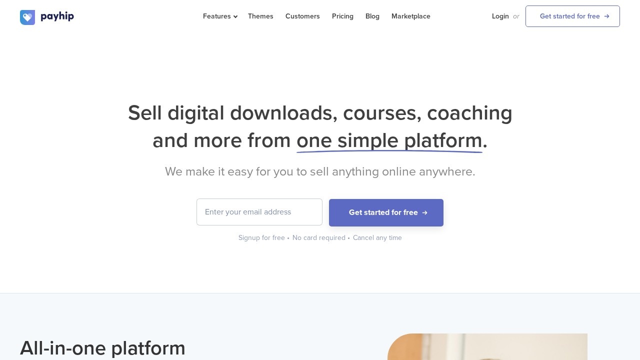 Payhip screenshot 1