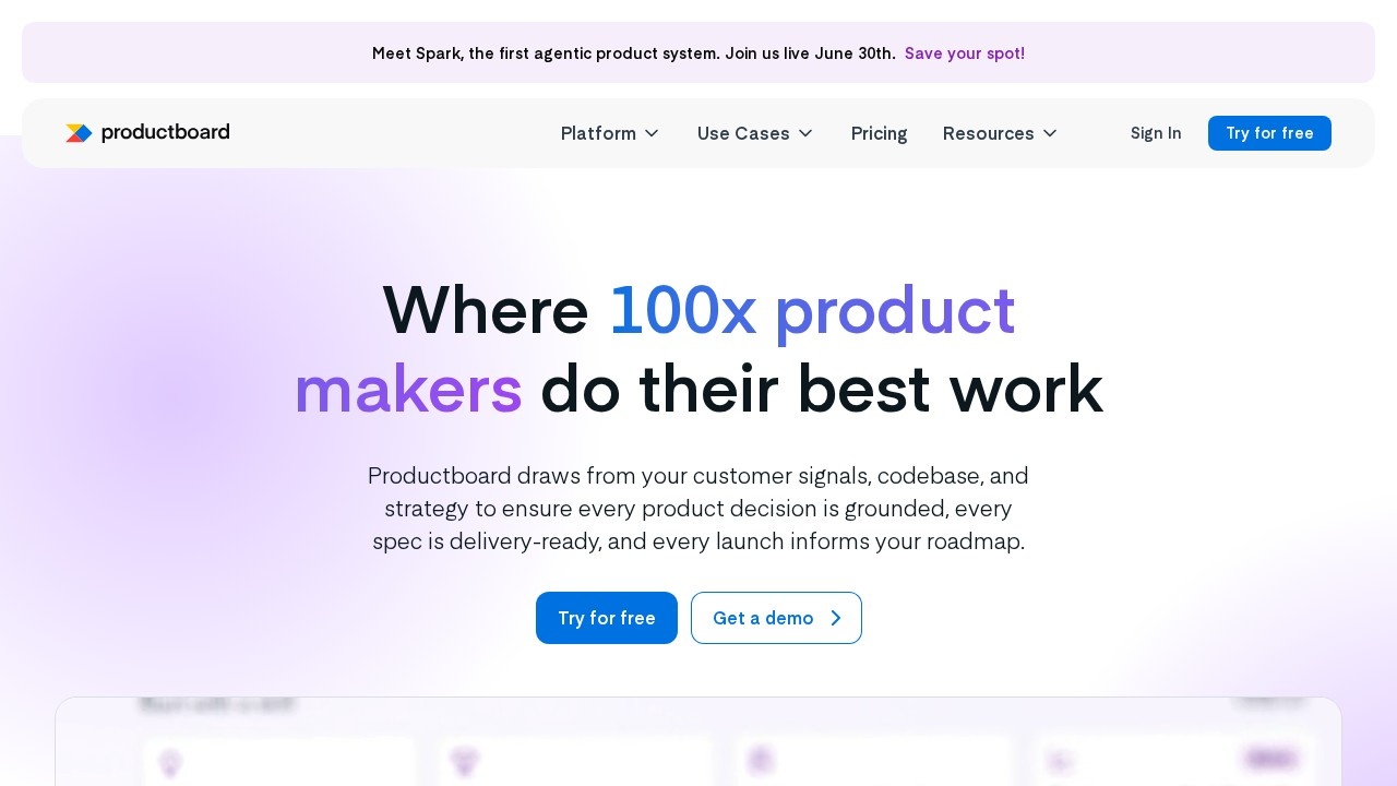 Productboard screenshot 1