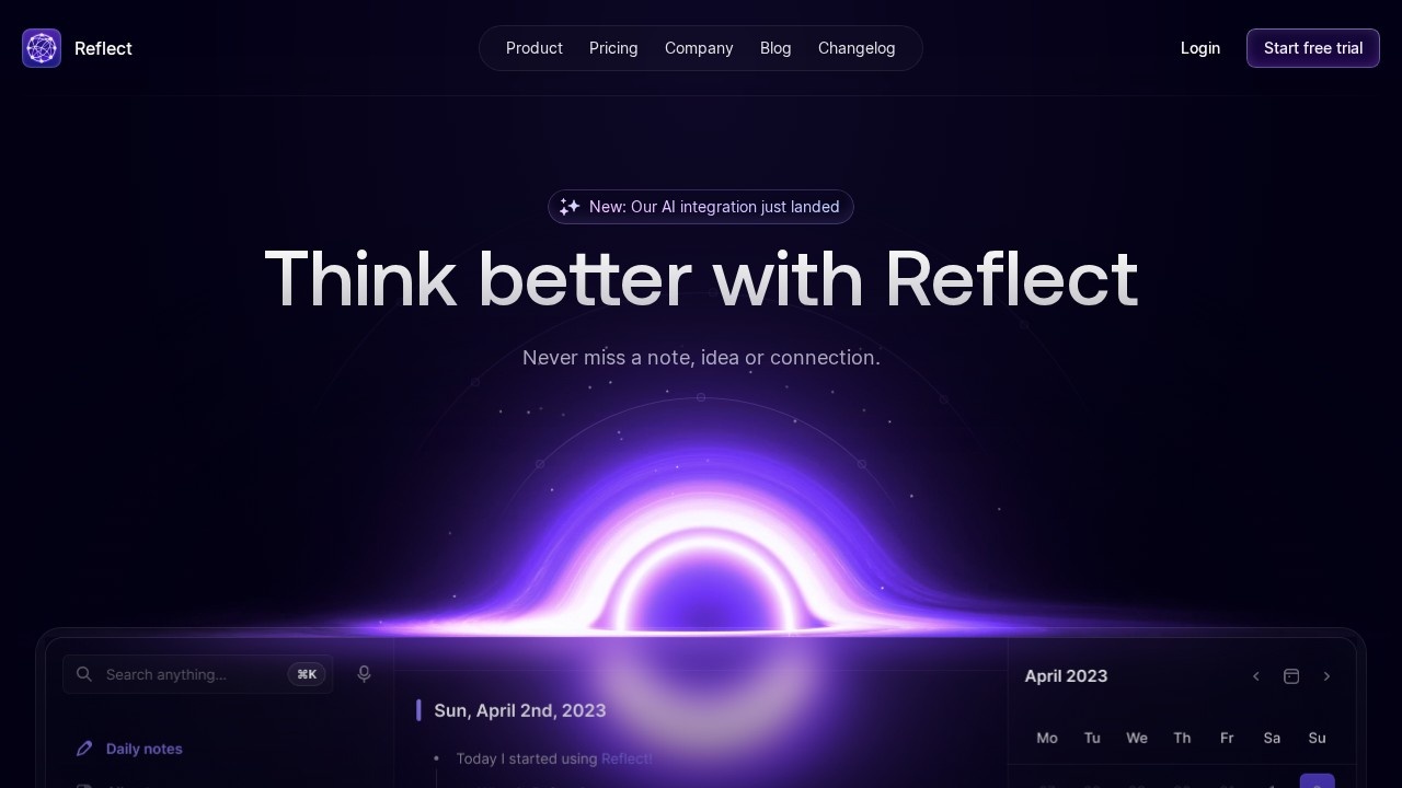 Reflect screenshot 1