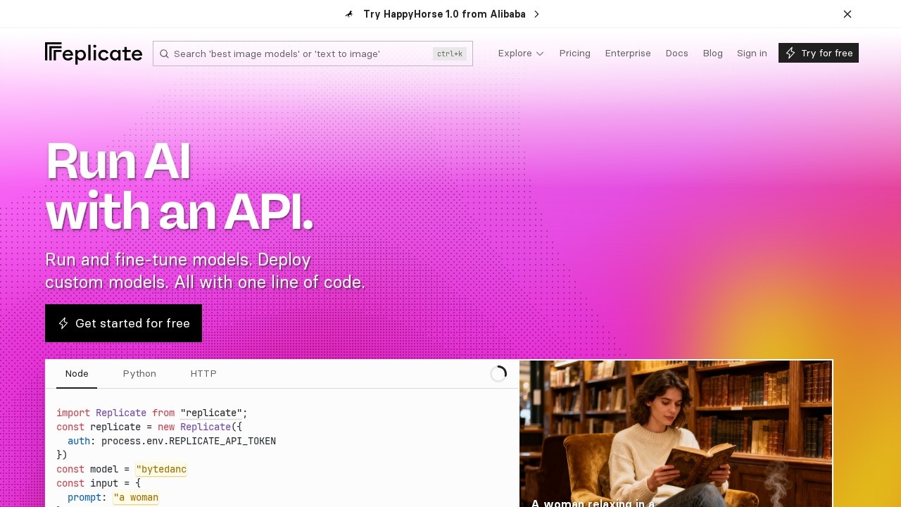 Replicate screenshot 1