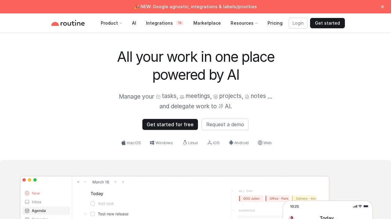 Routine screenshot 1