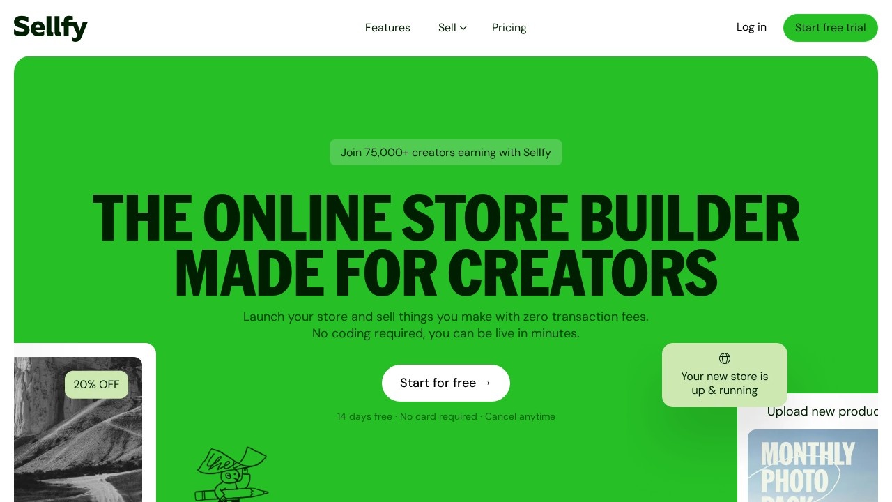 Sellfy screenshot 1