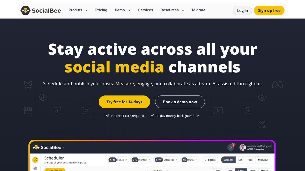 SocialBee screenshot 1