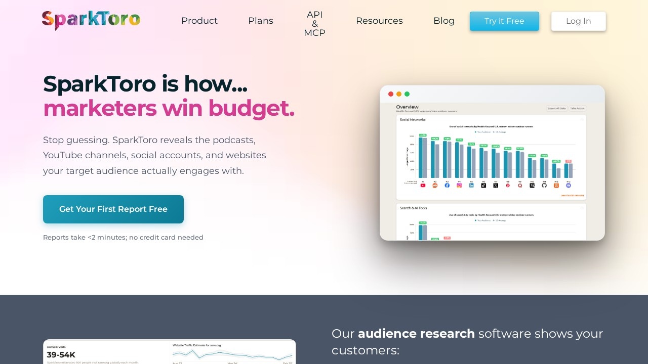 SparkToro screenshot 1