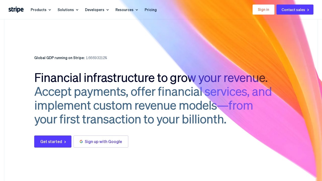 Stripe screenshot 1