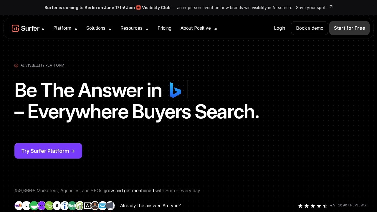 Surfer SEO screenshot 1