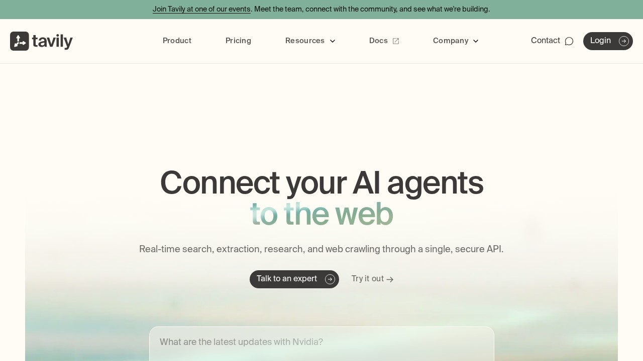 Tavily screenshot 1