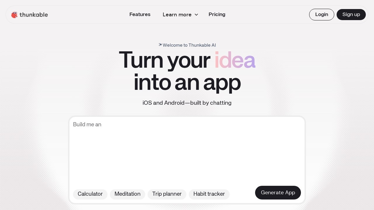 Thunkable screenshot 1