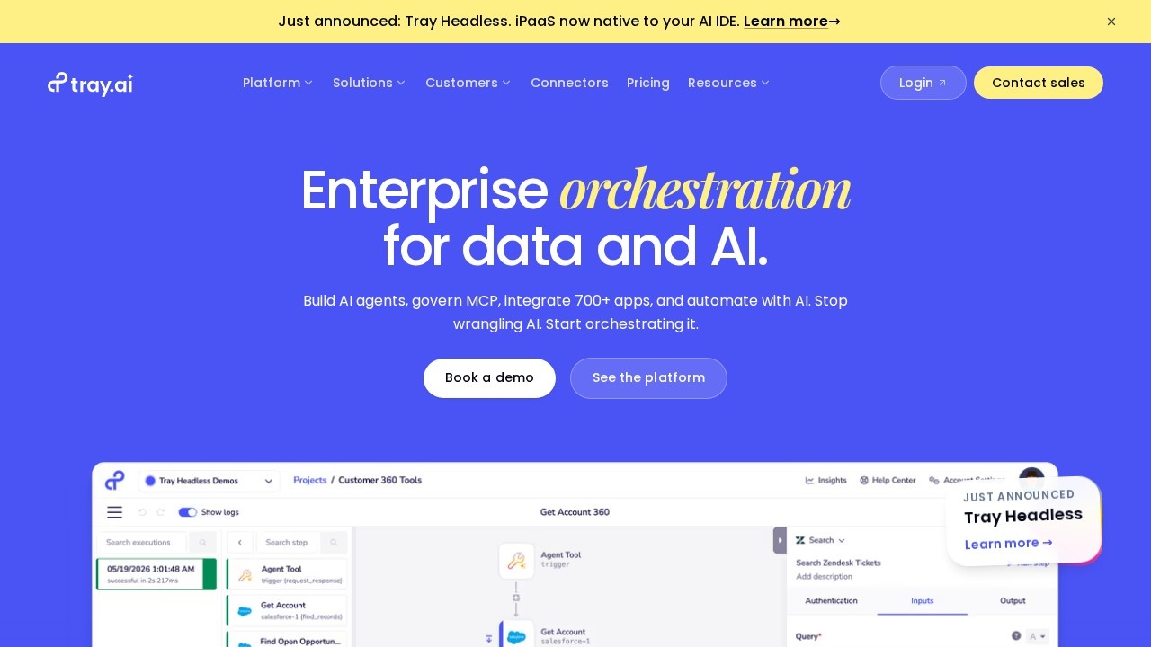 Tray.io screenshot 1
