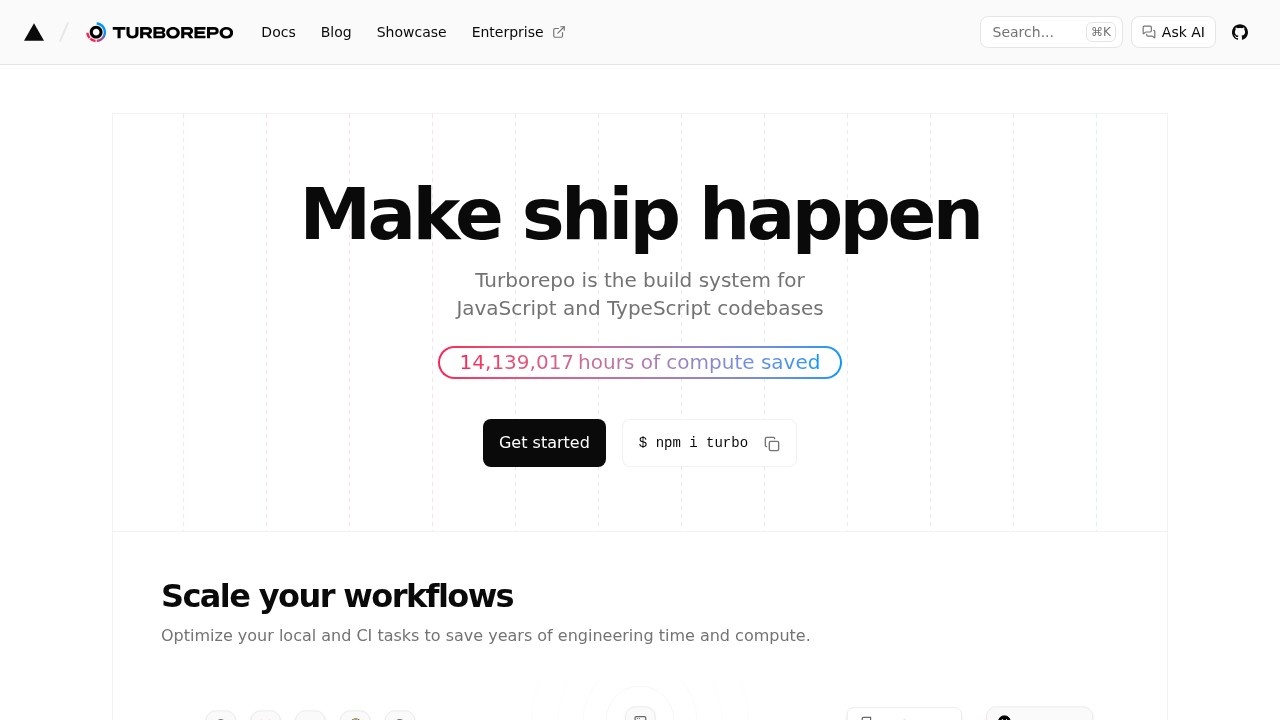 Turborepo screenshot 1