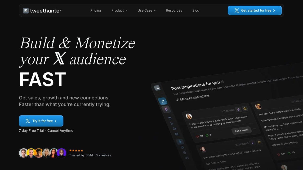 Tweet Hunter screenshot 1