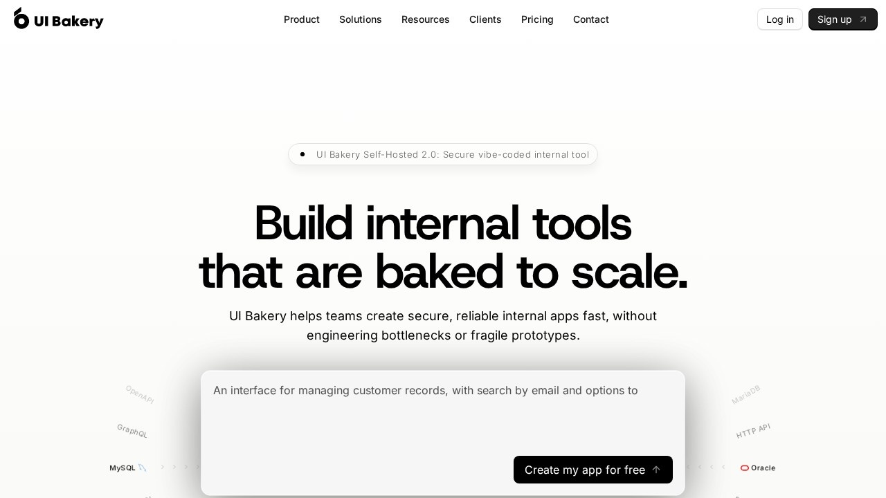 UI Bakery screenshot 1