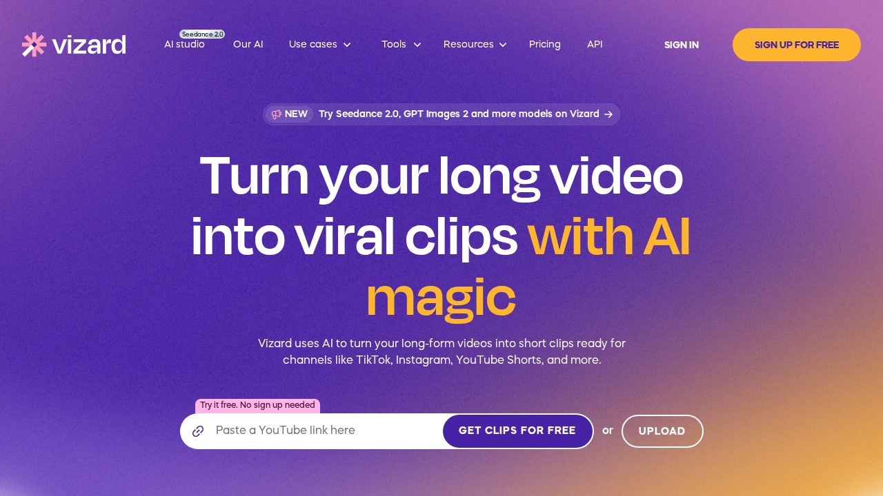 Vizard screenshot 1