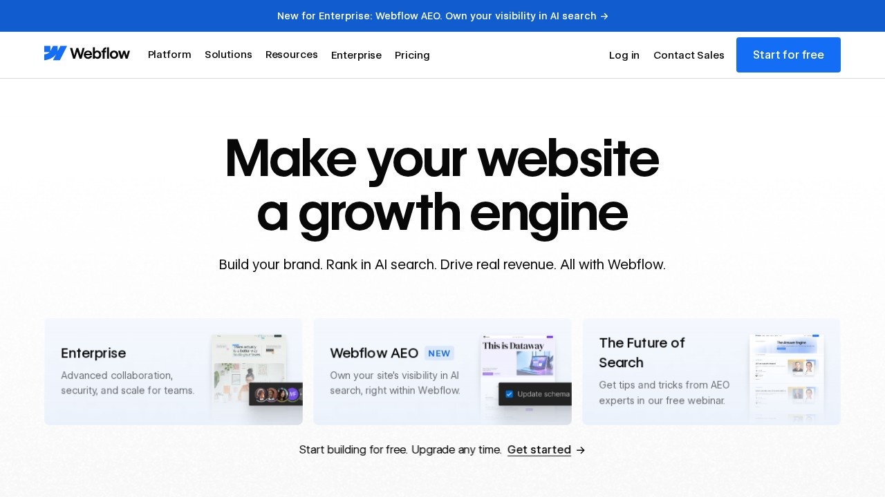 Webflow screenshot 1