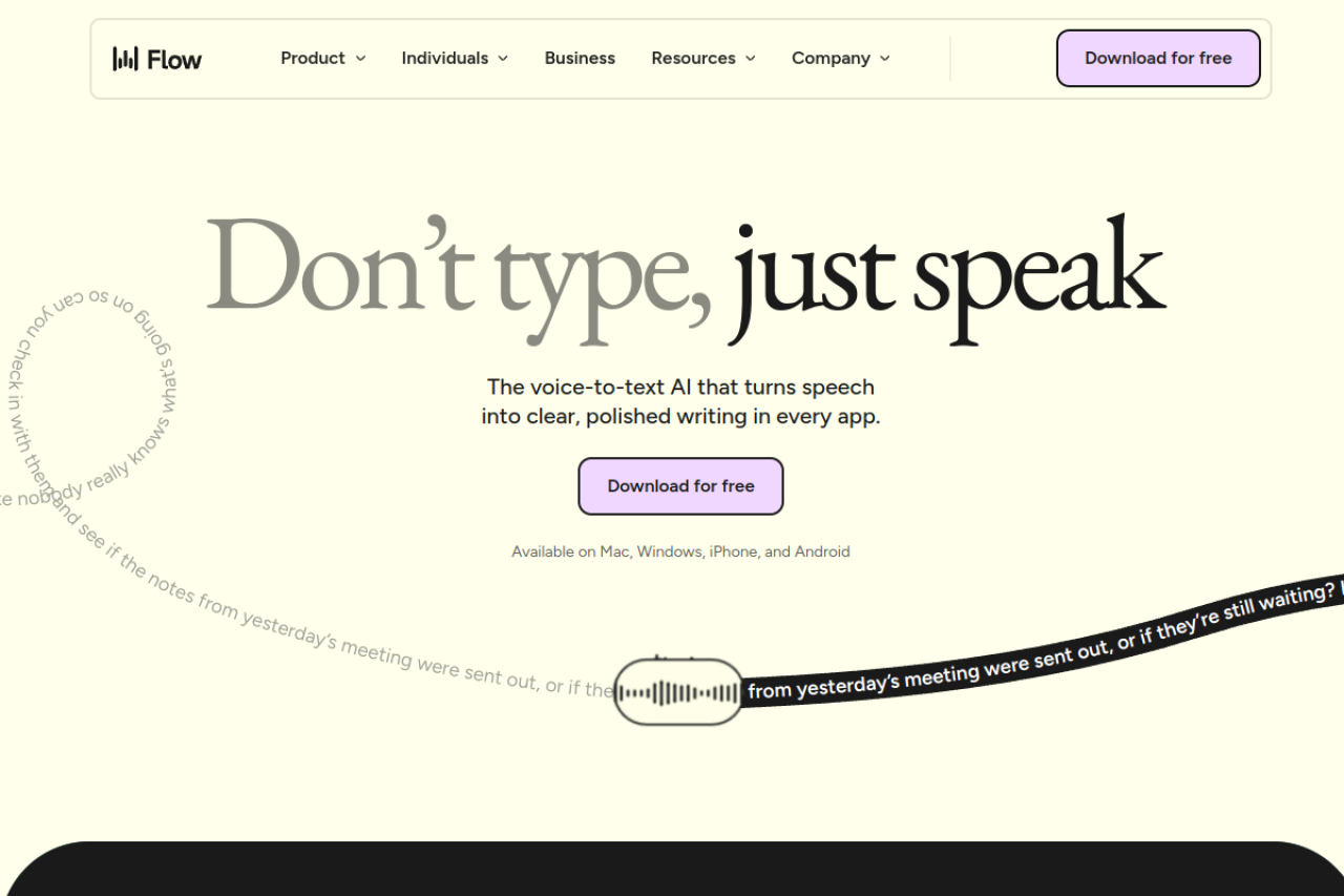 Wispr Flow screenshot 1