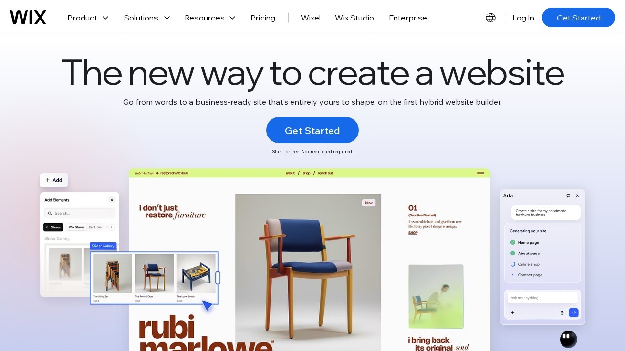 Wix screenshot 1
