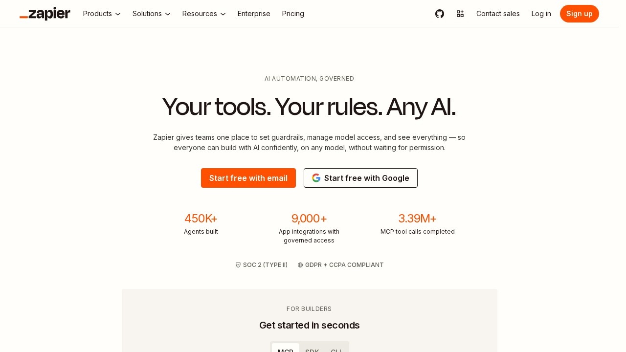 Zapier screenshot 1