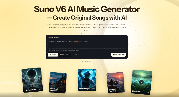 Suno v6 AI Music Generator screenshot 1